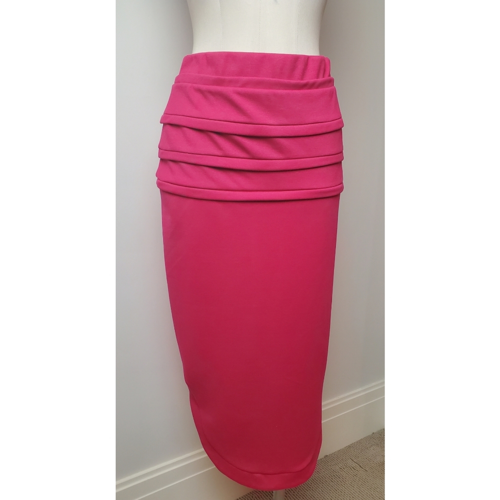 Mixed Midi Skirt